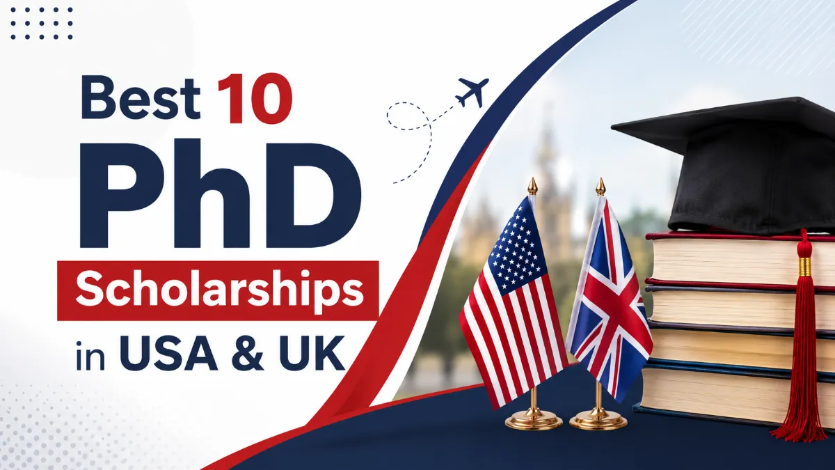Best 10 PhD Scholarships in USA & UK