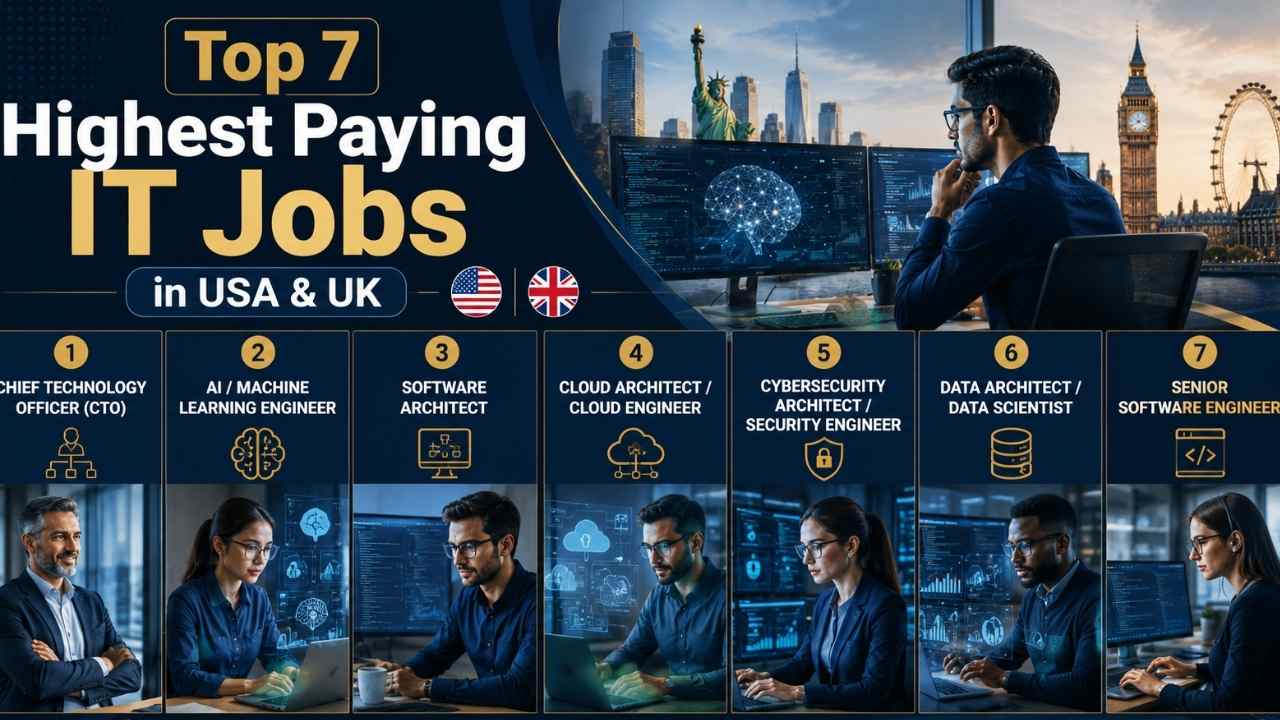 Top 7 Highest Paying IT Jobs in USA & UK